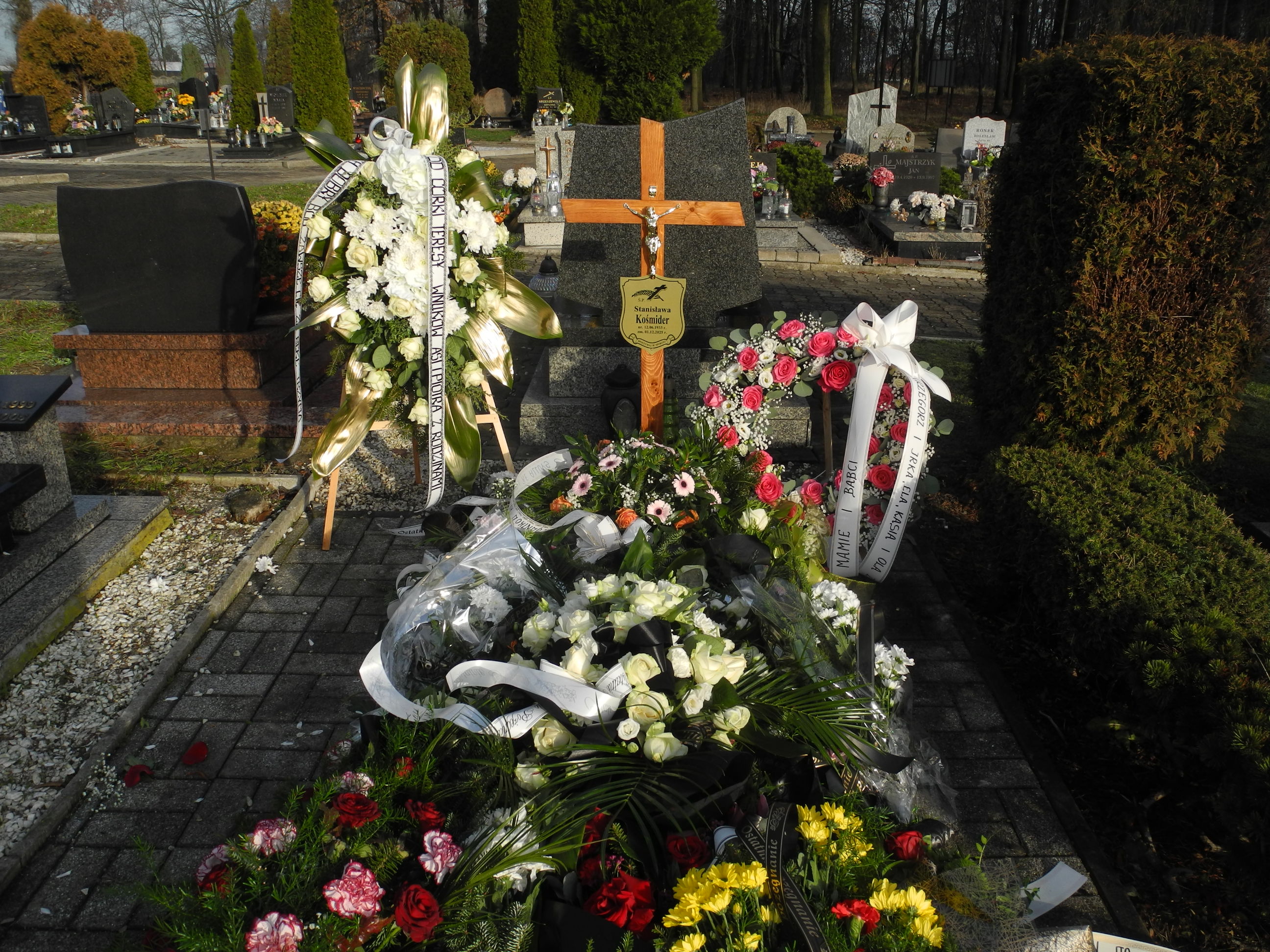 Grób Stanisława Kośmider